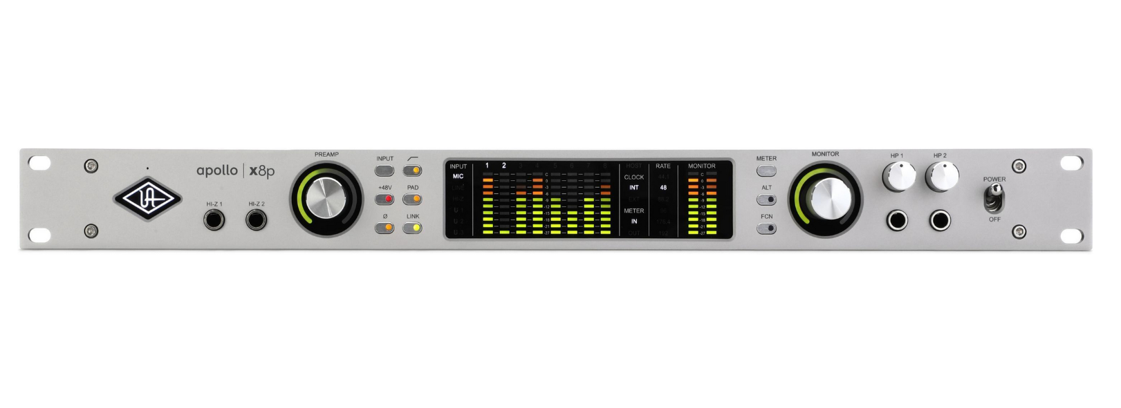 Universal Audio Apollo x8p Thunderbolt Audio Interface with UAD DSP